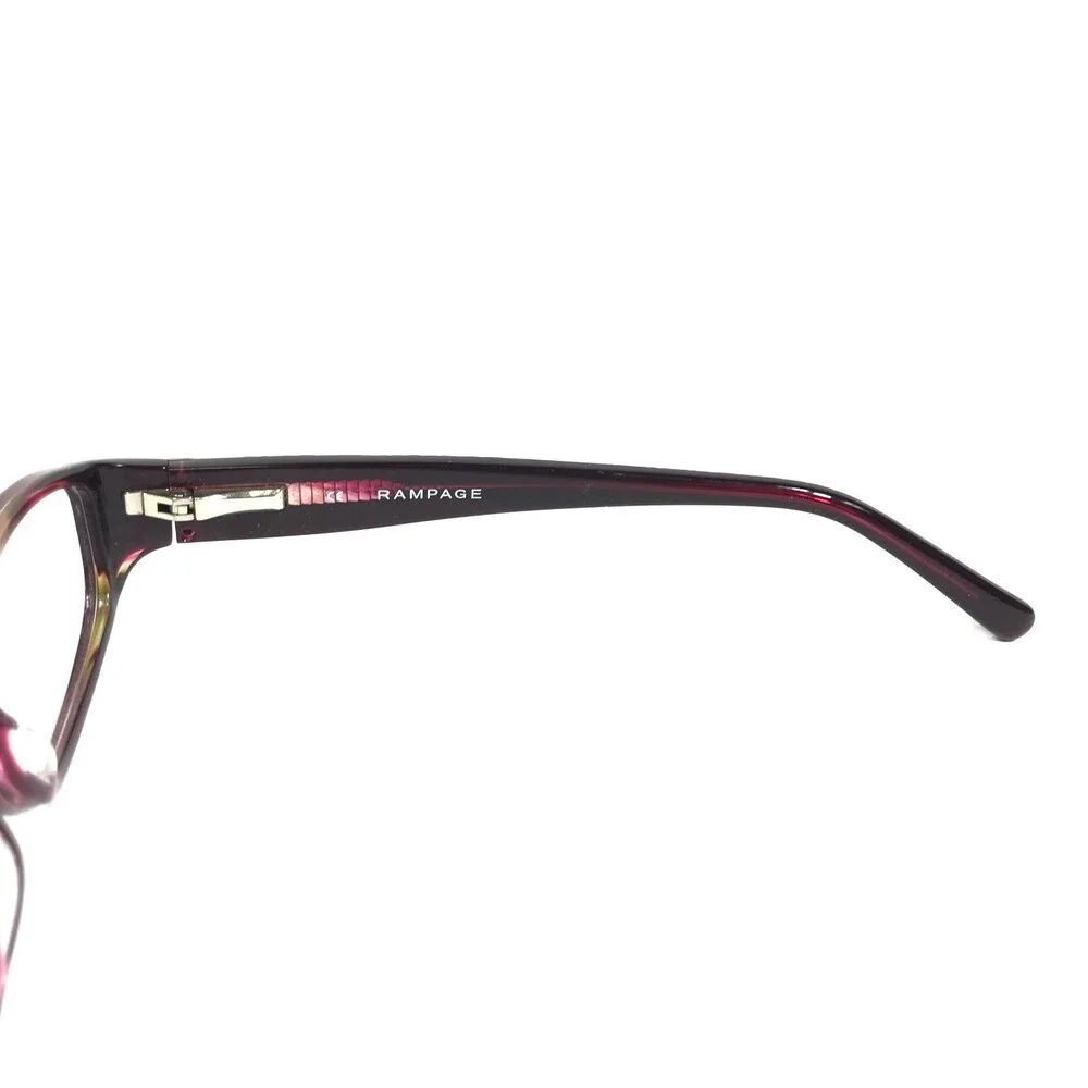 Rampage Eyeglasses Frames R172 PL Purple Rectangular Oval Full Rim 51-14-135